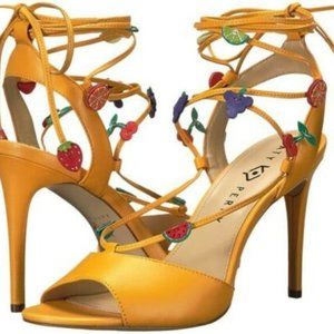 Katy Perry  Yellow Carmen Heel Vegan Leather